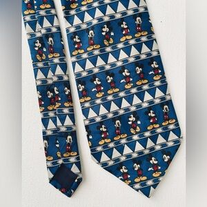 Vintage 90s Blue Disney Mickey Unlimited Neck Tie by Balancine INC The Tie Works